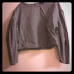 Black and white crop